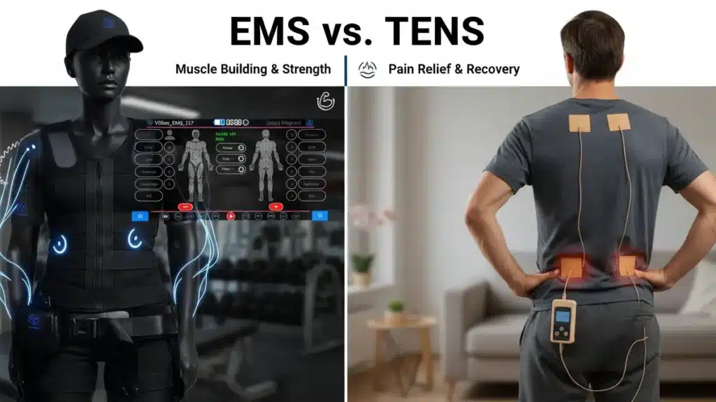 تفاوت EMS و TENS: کدام برای عضله‌سازی و تسکین درد بهتر است؟