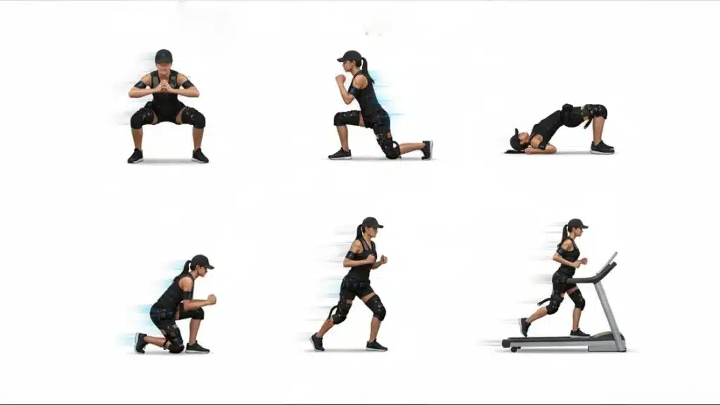 سلولیت چیست؟درمان خانگی، ورزشی و کلینیکی اینفوگرافیک پنج تمرین ترکیبی قدرتی و هوازی شامل اسکات و لانژ برای کاهش سلولیت و سفت کردن عضلات پا و باسن.